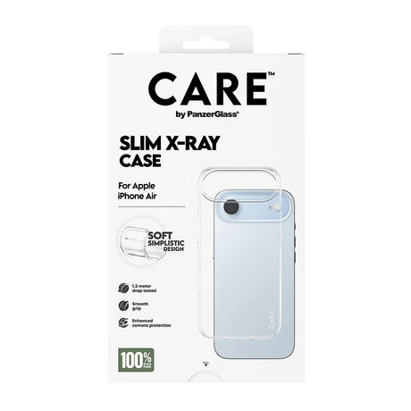 Husa de protectie PanzerGlass® CARE Fashionable X-Ray Soft Basic compatibil cu iPhone 17 Air, Transparent