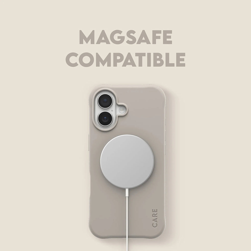 Husa de protectie PanzerGlass® CARE Fashionable w. MagSafe compatibil cu iPhone 17, Samba Vanilla
