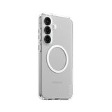 Husa de protectie PanzerGlass® CARE Flagship Urban Combat White Qi Compatible compatibil cu Samsung Galaxy S25 Plus, Transparent
