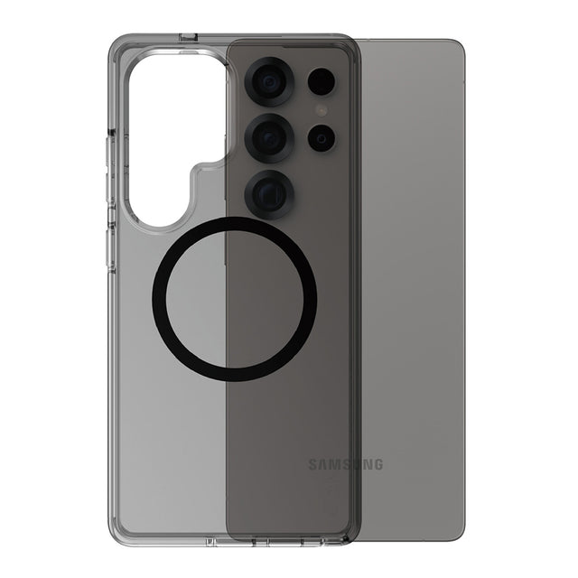 Husa de protectie PanzerGlass® CARE Flagship Urban Combat Black Qi Compatible compatibil cu Samsung Galaxy S25 Ultra, Smokey