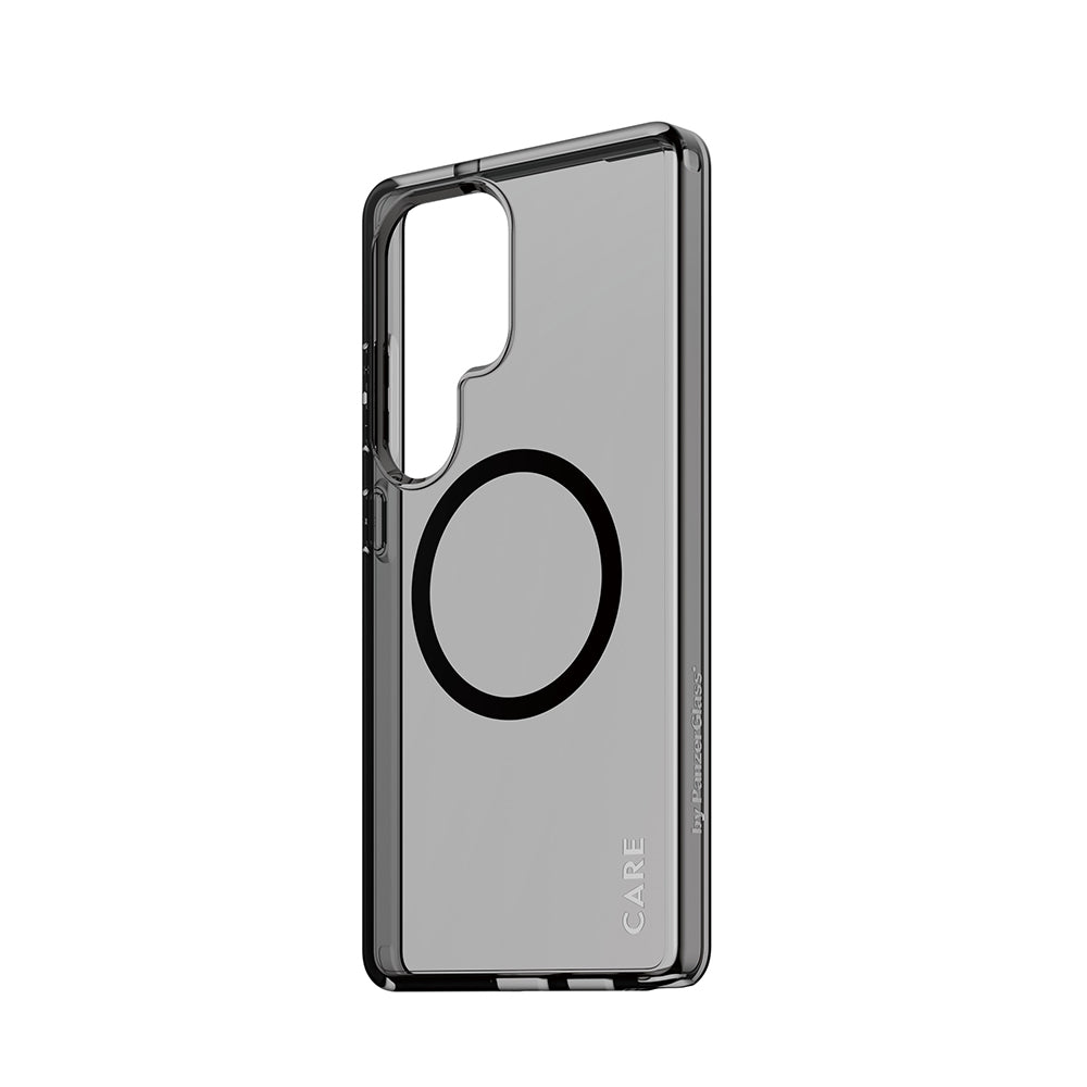 Husa de protectie PanzerGlass® CARE Flagship Urban Combat Black Qi Compatible compatibil cu Samsung Galaxy S25 Ultra, Smokey