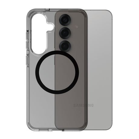 Husa de protectie PanzerGlass® CARE Flagship Urban Combat Black Qi Compatible compatibil cu Samsung Galaxy S25, Smokey