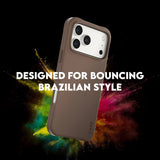 Husa de protectie PanzerGlass® CARE Fashionable w. MagSafe compatibil cu iPhone 17 Air, Samba Espresso