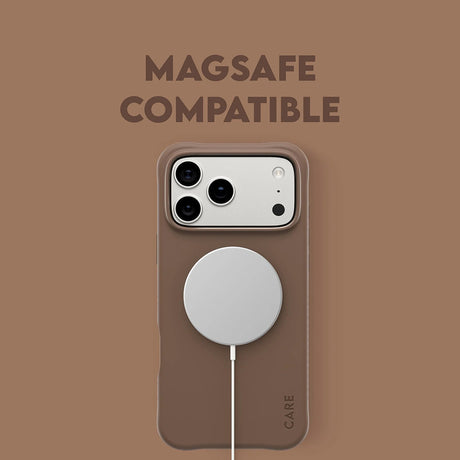 Husa de protectie PanzerGlass® CARE Fashionable w. MagSafe compatibil cu iPhone 17 Air, Samba Espresso