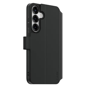 Husa de protectie PanzerGlass® CARE Feature Kickstand Wallet compatibil cu Samsung Galaxy S25 Plus, Negru