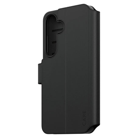 Husa de protectie PanzerGlass® CARE Feature Kickstand Wallet compatibil cu Samsung Galaxy S25, Negru