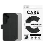 Husa de protectie PanzerGlass® CARE Feature Kickstand Wallet compatibil cu Samsung Galaxy S25, Negru