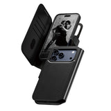 Husa de protectie PanzerGlass® CARE Feature MagSafe Tango Two-in-One Wallet compatibil cu iPhone 17 Pro Max, Negru