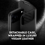 Husa de protectie PanzerGlass® CARE Feature MagSafe Tango Two-in-One Wallet compatibil cu iPhone 17 Pro Max, Negru