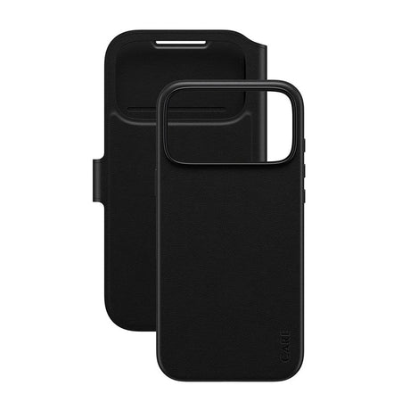 Husa de protectie PanzerGlass® CARE Feature MagSafe Tango Two-in-One Wallet compatibil cu iPhone 17 Pro Max, Negru