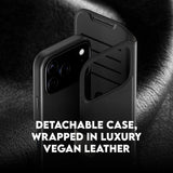 Husa de protectie PanzerGlass® CARE Feature MagSafe Tango Two-in-One Wallet compatibil cu iPhone 17 Pro, Negru