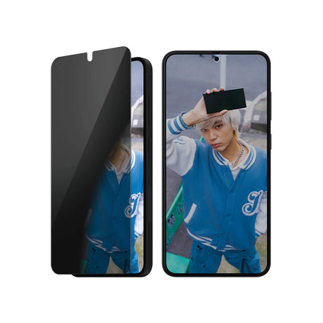 Folie de protectie PanzerGlass® Ultra-Wide Fit Privacy compatibil cu Samsung Galaxy S25 Plus / S24 Plus, Transparent