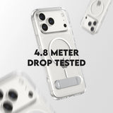 Husa de protectie PanzerGlass® CARE Feature Kickstand MagSafe compatibil cu iPhone 17 Pro Max, Transparent