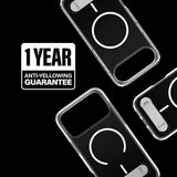 Husa de protectie PanzerGlass® CARE Feature Kickstand MagSafe compatibil cu iPhone 17 Pro Max, Transparent