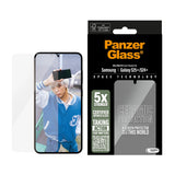 Folie de protectie PanzerGlass® Ultra-Wide Fit Ceramic w. EasyAligner compatibil cu Samsung Galaxy S25 Plus / S24 Plus, Transparent