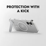 Husa de protectie PanzerGlass® CARE Feature Kickstand MagSafe compatibil cu iPhone 17, Transparent