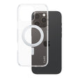 Husa de protectie PanzerGlass® CARE Feature Silver Kickstand & MagSafe compatibil cu iPhone 16 Pro Max, Transparent