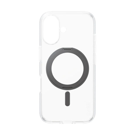 Husa de protectie PanzerGlass® CARE Feature Black Kickstand & MagSafe compatibil cu iPhone 16, Transparent