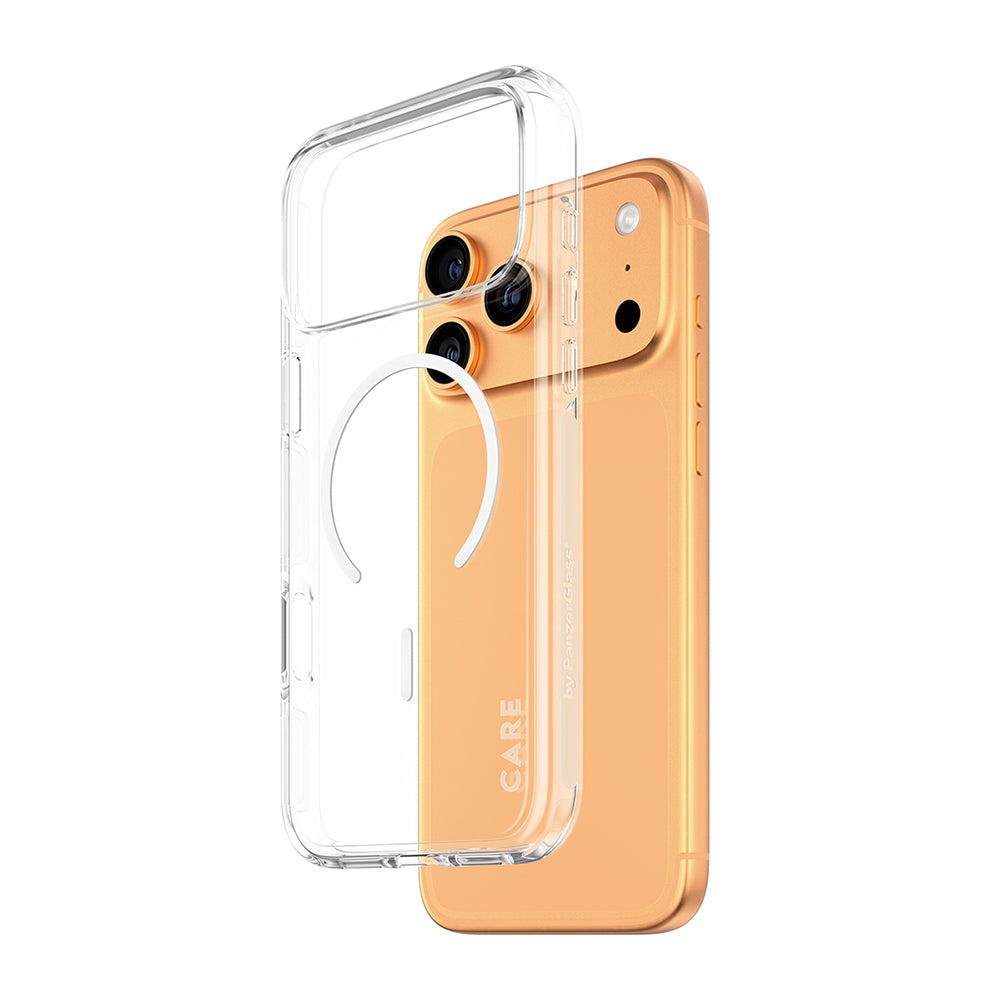 Husa de protectie PanzerGlass® CARE Flagship Urban Explorer White MagSafe compatibil cu iPhone 17 Pro, Transparent