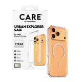 Husa de protectie PanzerGlass® CARE Flagship Urban Explorer White MagSafe compatibil cu iPhone 17 Pro, Transparent