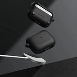 Casti Ringke Protection Case Onyx Magnetic, for AirPods Pro 3, Non-Slip Texture, Carabiner Hole, Negru