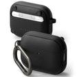 Casti Ringke Protection Case Onyx Magnetic, for AirPods Pro 3, Non-Slip Texture, Carabiner Hole, Negru