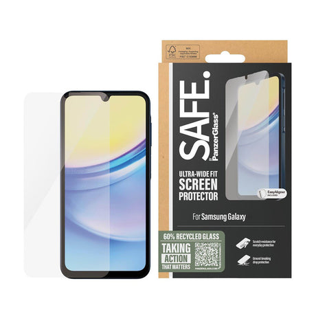 Folie de protectie PanzerGlass® SAFE. Ultra-Wide Fit compatibil cu Samsung Galaxy A16 4G / A16 5G, Transparent