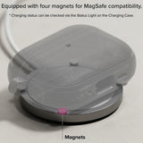Casti Ringke Protection Case Onyx Magnetic, for AirPods Pro 3, Non-Slip Texture, Carabiner Hole, Warm Gray