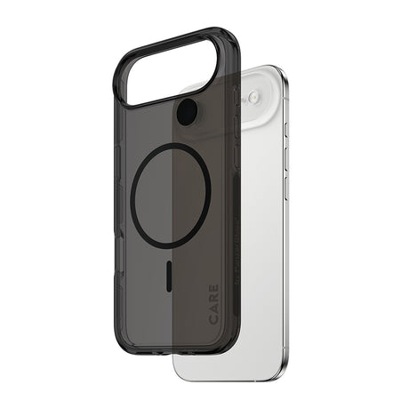 Husa de protectie PanzerGlass® CARE Flagship Urban Explorer Black MagSafe compatibil cu iPhone 17 Air, Smokey