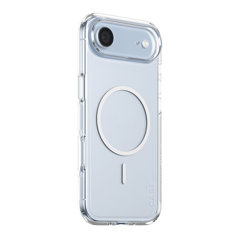 Husa de protectie PanzerGlass® CARE Flagship Urban Explorer White MagSafe compatibil cu iPhone 17 Air, Transparent