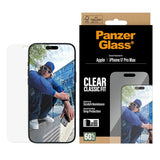 Folie de protectie PanzerGlass® Classic Fit w. EasyAligner compatibil cu iPhone 17 Pro Max, Transparent