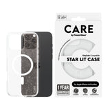 Husa de protectie PanzerGlass® CARE Flagship Urban Combat Star Lit White MagSafe compatibil cu iPhone 16 Pro, Transparent