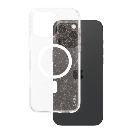 Husa de protectie PanzerGlass® CARE Flagship Urban Combat Star Lit White MagSafe compatibil cu iPhone 16 Pro Max, Transparent