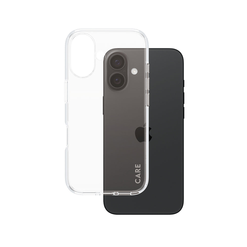 Husa de protectie PanzerGlass® CARE Flagship Urban Combat compatibil cu iPhone 16, Transparent