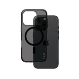 Husa de protectie PanzerGlass® CARE Flagship Urban Combat Black MagSafe compatibil cu iPhone 16 Pro, Smokey