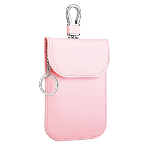 Husa de protectie Techsuit RFID Anti-Theft (AF2) compatibil cu for Cards & Keys, PU Leather, EMF Blocker, Roz