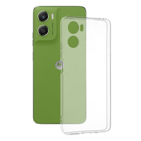 Husa de protectie Techsuit Clear Silicone compatibil cu Motorola Moto G06, Transparent