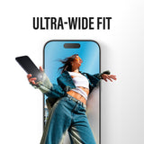 Folie de protectie PanzerGlass® Ultra-Wide Fit Stealth w. FASTFIT IN-A-BOX compatibil cu iPhone 17 Air, Negru