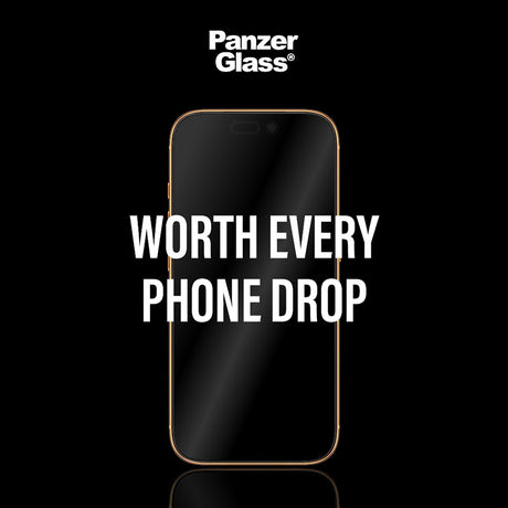 Folie de protectie PanzerGlass® Ultra-Wide Fit Stealth w. FASTFIT IN-A-BOX compatibil cu iPhone 17 / iPhone 16 Pro, Negru