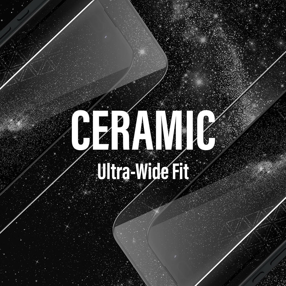 Folie de protectie PanzerGlass® Ultra-Wide Fit Ceramic w. EasyAligner compatibil cu Samsung Galaxy S25 Plus / S24 Plus, Transparent