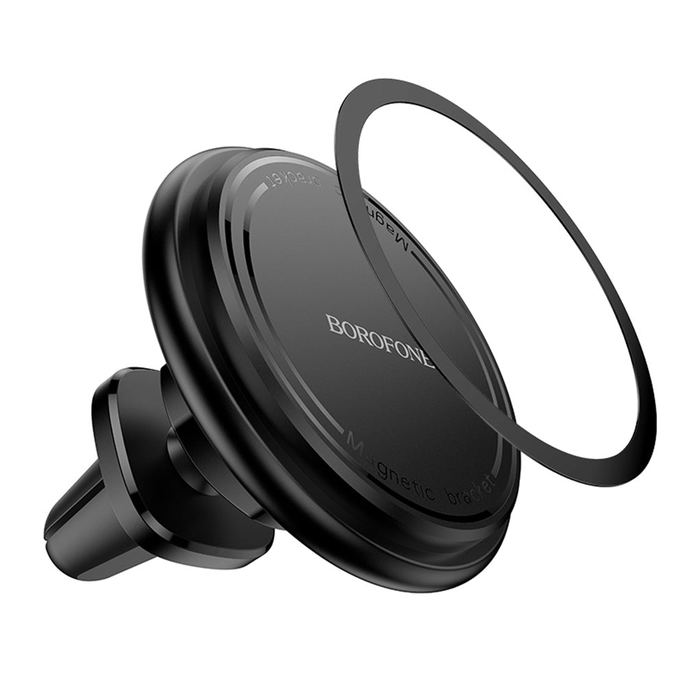 Suport Borofone Parker (BH135), Magnetic, for Air Vent, Mini Size, Negru