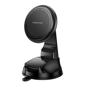 Suport Borofone Parker (BH136), Magnetic, for Dashboard, Strong Magnet, Stable Adsorption, Negru