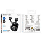Casti Borofone Sound (FQ11), Bluetooth V5.4, 300mAh, True Wireless, Siri Activation, In-Ear Design, Negru
