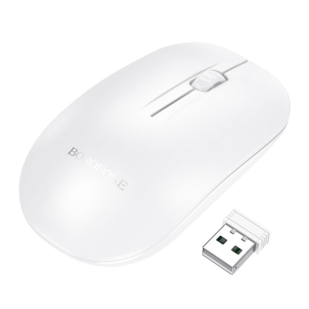 Mouse Borofone Planet (BG14), 2.4Ghz 1000DPI, Alb