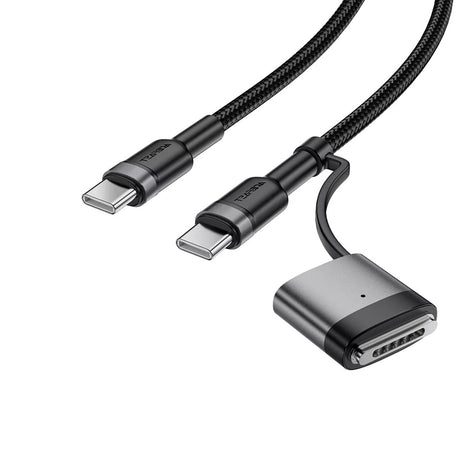 Cablu Acefast (C22-05), Fast Charging, Type-C to Type-C, MagSafe 3 Adapter, 240W, 48V/5A, 1.2m, Negru