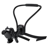 Suport Acefast Neck Phone (E33), for GoPro, Phone, with Clamp, 360° Adjustable, Secure Fit, Silicone Neckband, Negru