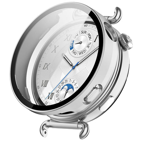 Folie de protectie smartwatch Techsuit Defense360 Pro + Screen Protector compatibil cu Huawei Watch GT 6 41mm, Argintiu