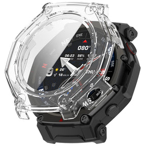 Folie de protectie smartwatch Techsuit Defense360 Pro + Screen Protector compatibil cu Amazfit T-Rex 3 Pro 48mm, Transparent