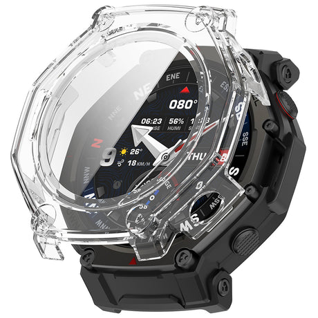 Folie de protectie smartwatch Techsuit Defense360 Pro + Screen Protector compatibil cu Amazfit T-Rex 3 Pro 48mm, Transparent