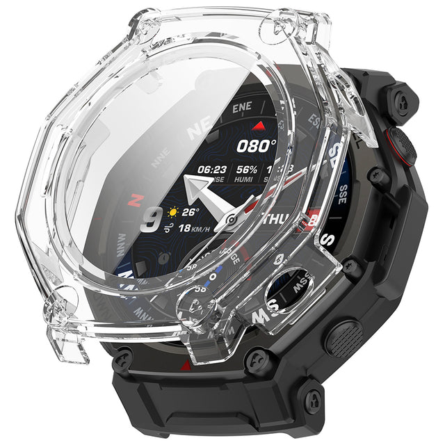 Folie de protectie smartwatch Techsuit Defense360 Pro + Screen Protector compatibil cu Amazfit T-Rex 3 Pro 48mm, Transparent